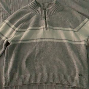 Hollister quarter zip cropped sweater